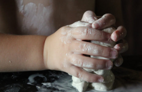 Canva - Hands of a Preschooler Molding a Clay
